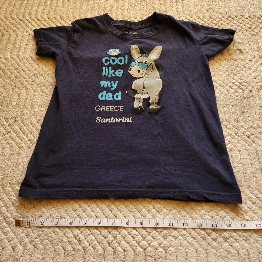 Kids Santorini Greece Tee – “Cool Like My Dad” – Size 9/10 - Picture 9 of 15